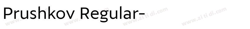 Prushkov Regular字体转换